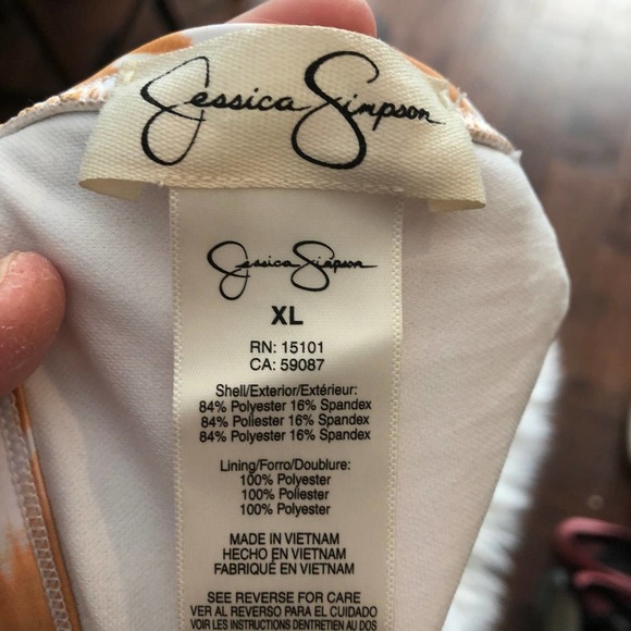 jessica simpson tie dye bikini top XL - Picture 4 of 4